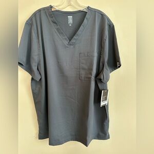 Roth Wear Pewter Scrub Top